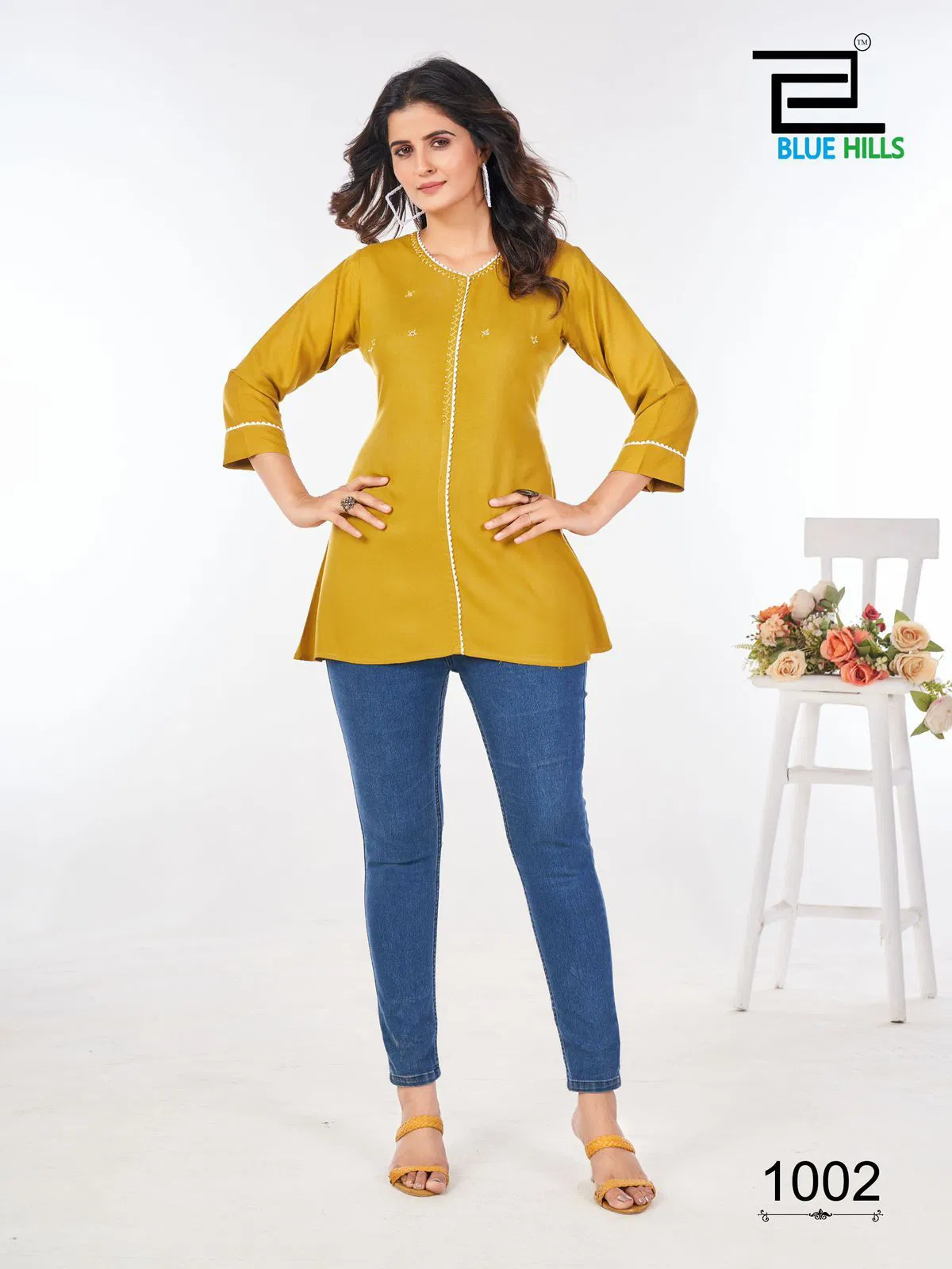 Flash By Blue Hills Rayon Designer Western Tops Exporters In India